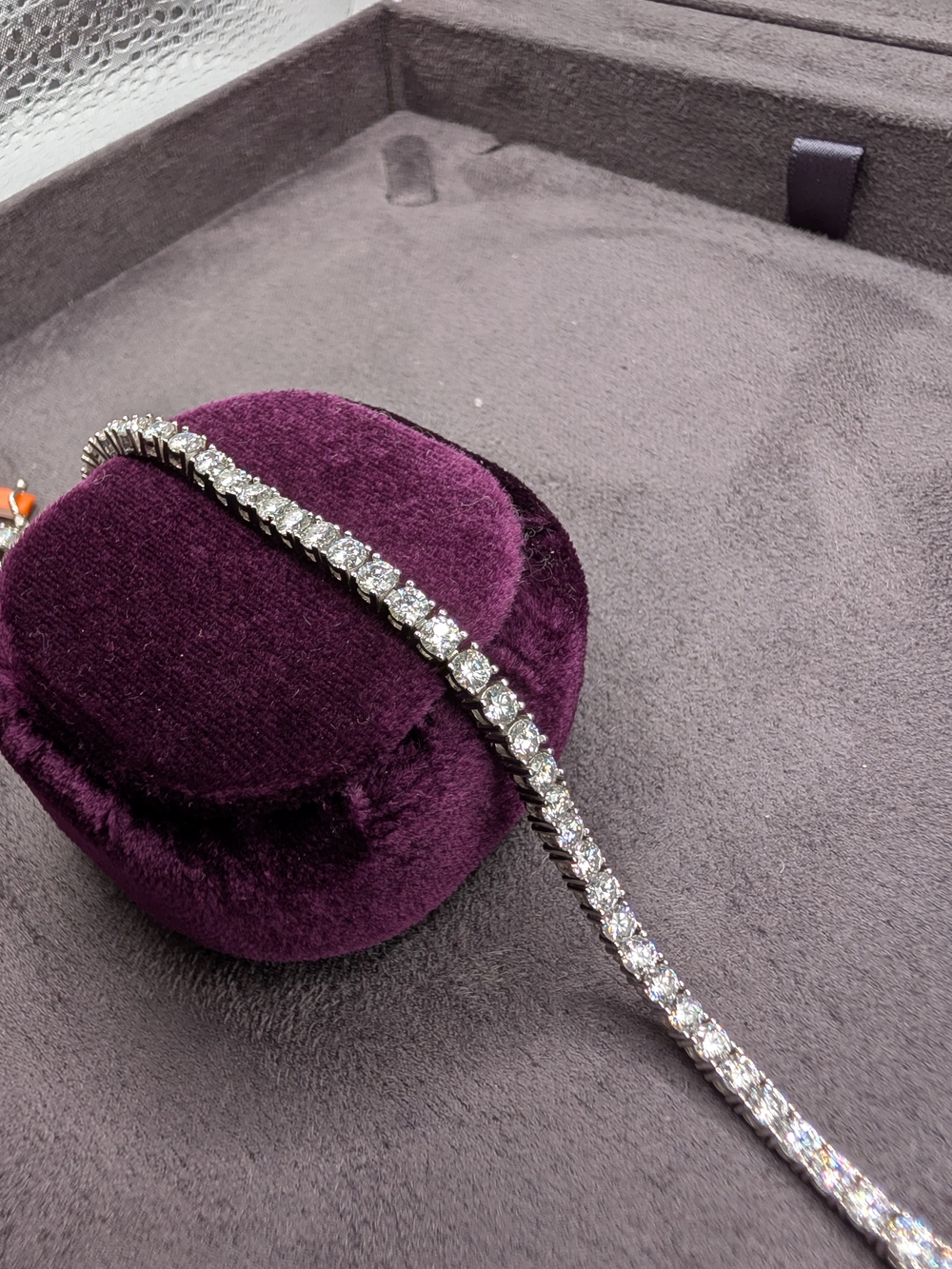 NWT 6" Moissanite 925 Sterling Silver Tennis Bracelet 3mm
